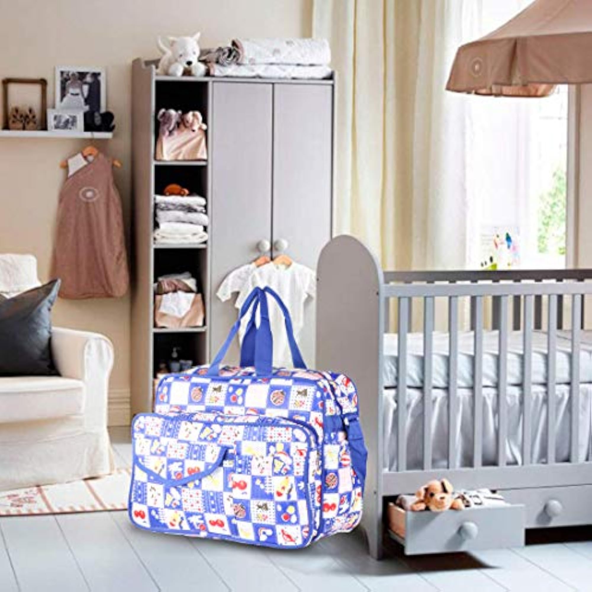 Diaper Bag for Girls and Boys, Blue